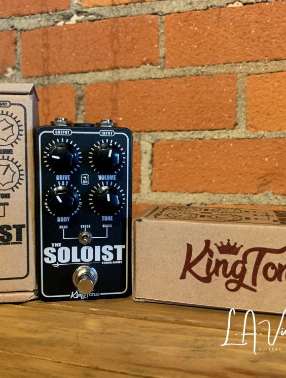 Kingtone/Jesse Davey Soloist Overdrive Pedal In Black! • LA Vintage Gear