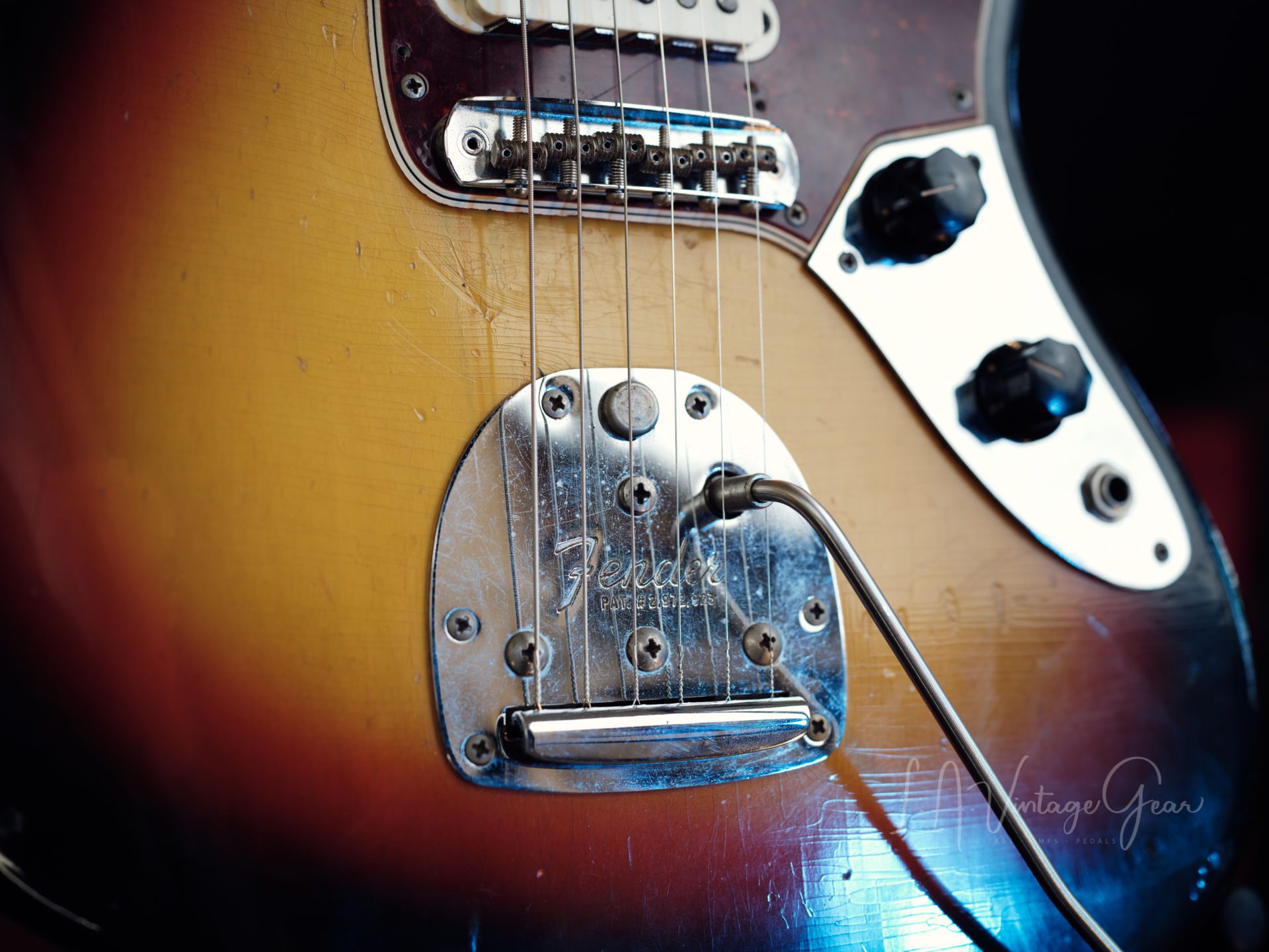 Fender 1966 Jaguar Electric Guitar - Sunburst Finish - All 