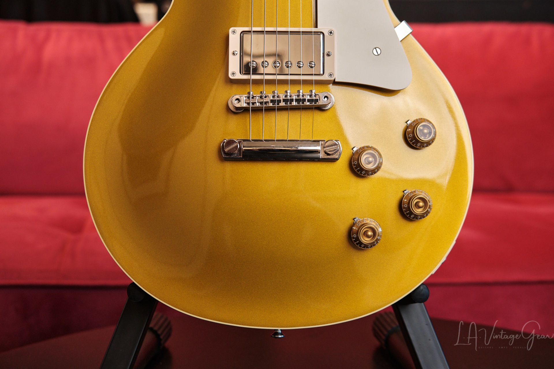 rulletrappe ecstasy nyheder Gibson '57 Reissue Les Paul Gold Top (2013) - R7 • LA Vintage Gear