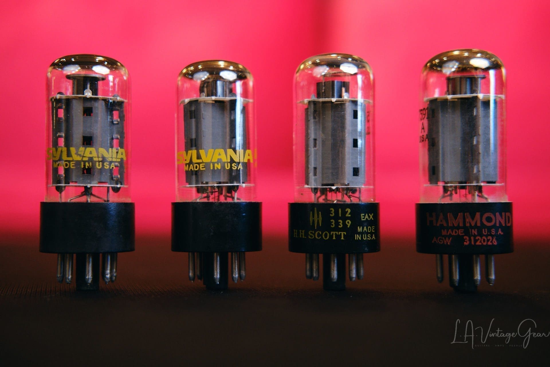 Vintage Sylvania 7591 Matched Quad of Tubes Tests NOS Hot Rod Your