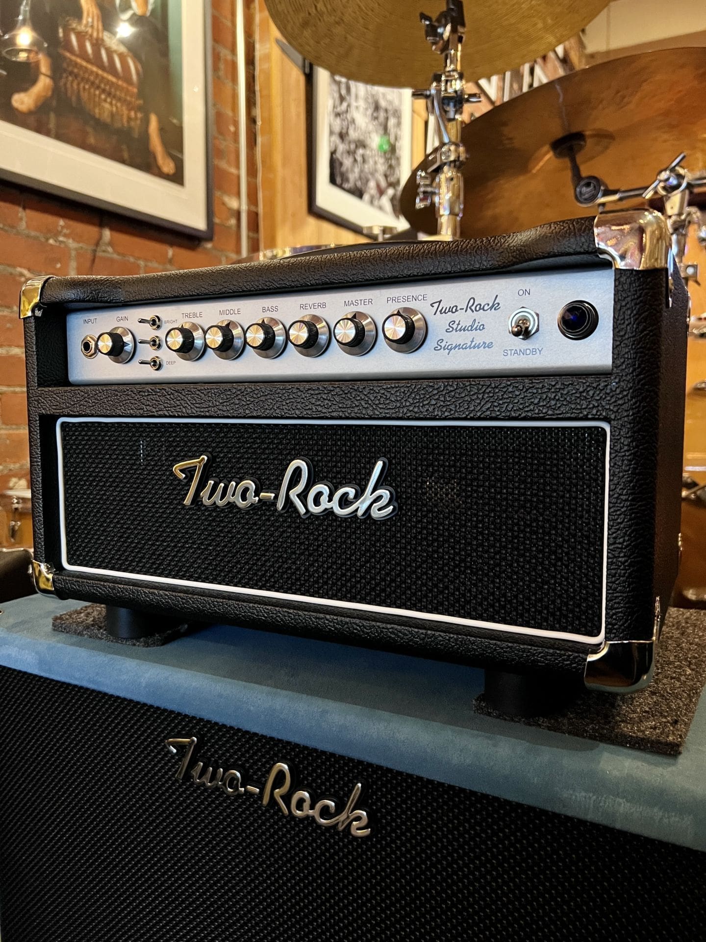 Two Rock Studio Signature Head Black Bronco Tolex • LA Vintage Gear