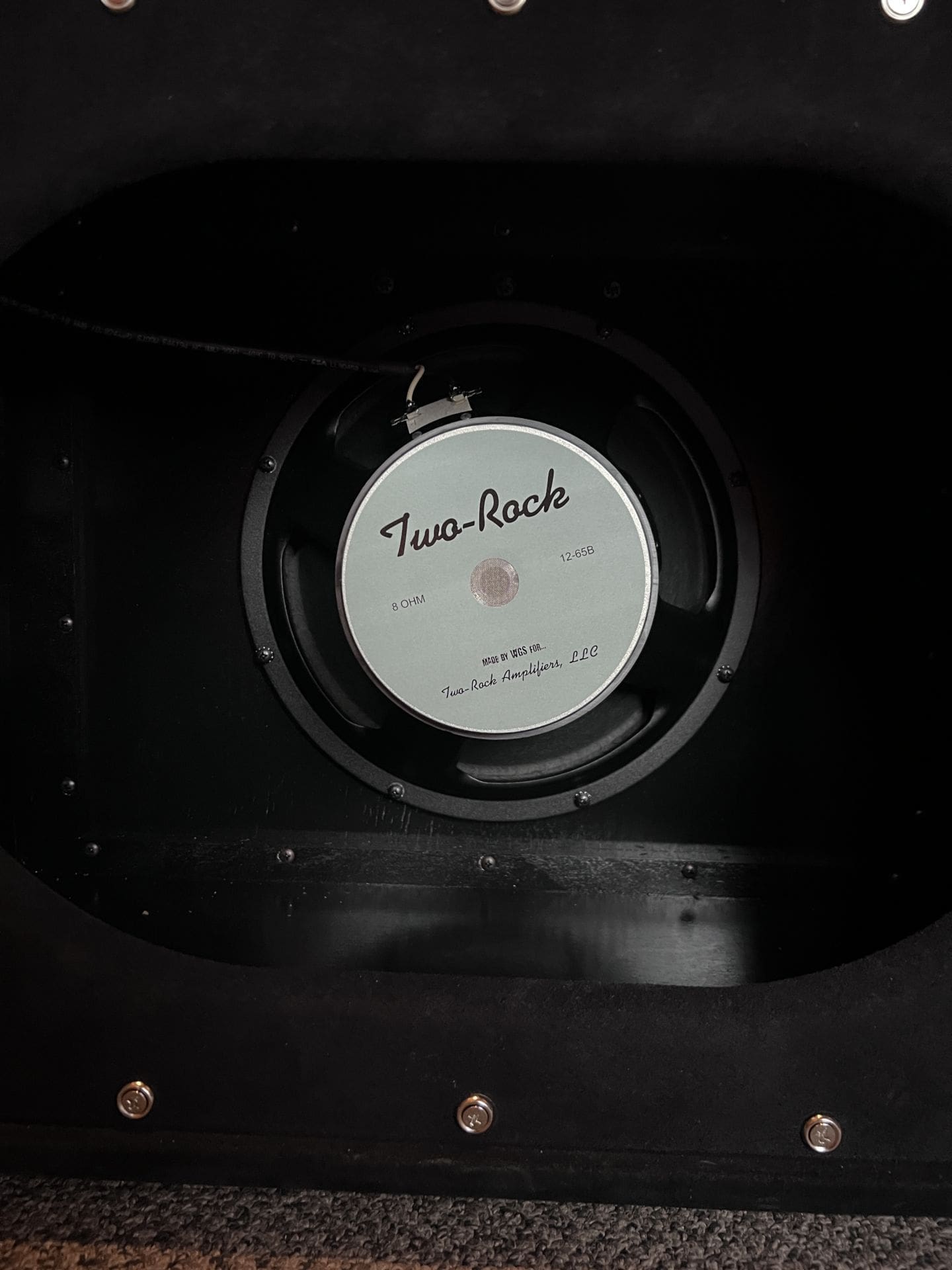 Two Rock Studio Signature Head and 1x12 Open Back Cab Black Suede