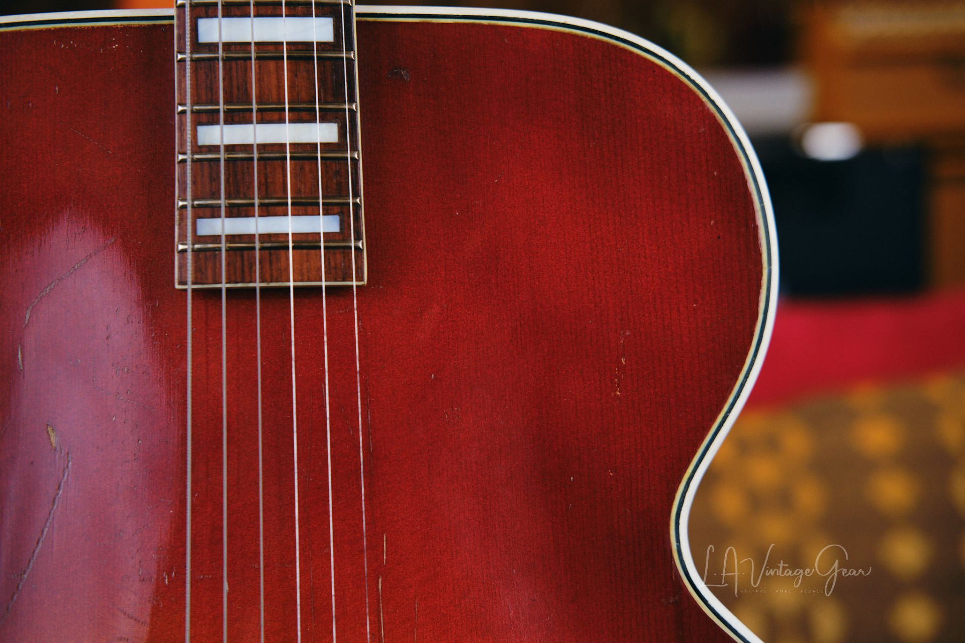 Kay Sherwood Deluxe Archtop Guitar - Late 40's to Early 50's - Sunburst  Finish • LA Vintage Gear