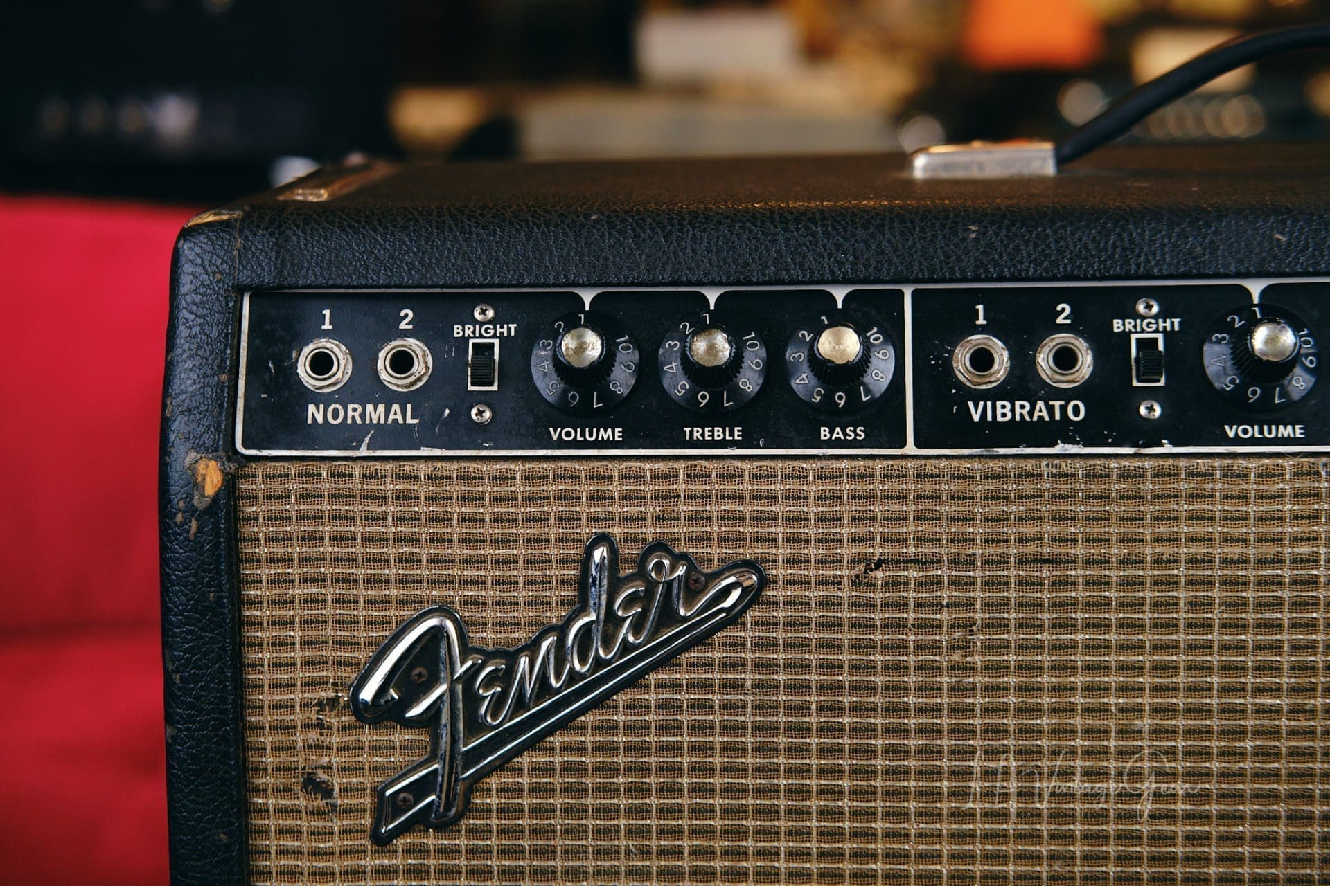 Fender 1965 Pro Reverb 2x12 Combo Guitar Amplifier Owned by Renowned